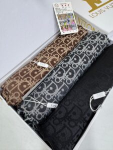 En Çok Satan 3'li Set Dior Desen Pamuk Yün İpek Şal