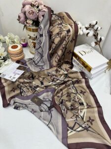 Lv Çift Taraflı İthal Vual İpel Şal 85631 - Kahve