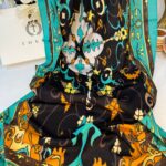 Touch İthal İberya Işığı Pamuk İpek Şal 63455 - Turkuaz