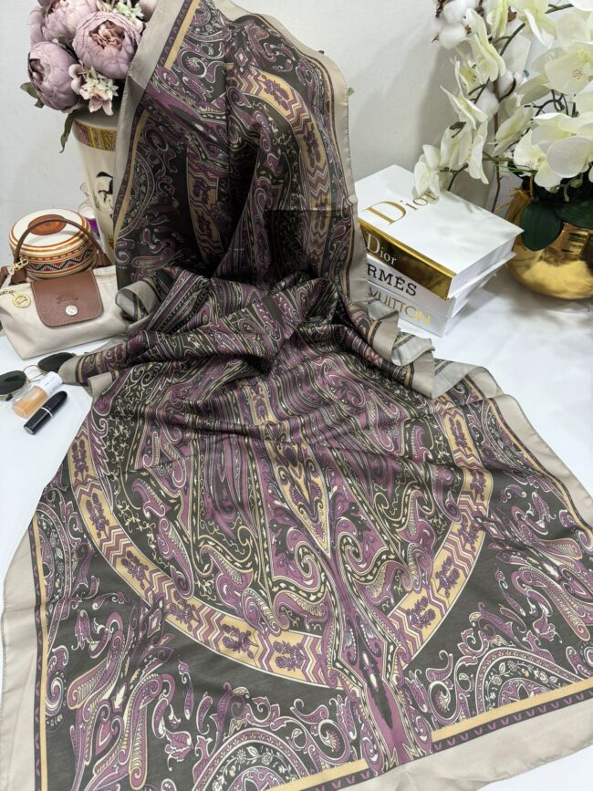 Etro Pamuk İpek Şal 52340 - Mocha