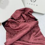 Dior Desen Pamuk İpeksi Jakar Şal 88731 - Vişne