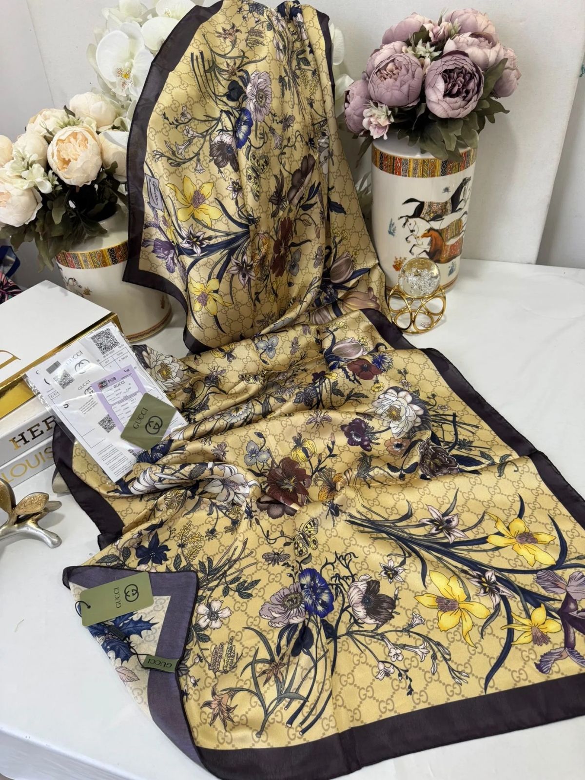 İthal Çifttaraflı vual ipek  23561 - sarı - Görsel 4