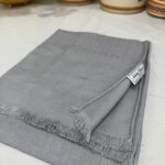 İTHAL A+ Salvatore Yün İpek Çift Taraflı Marka Şal 87452 - Gri