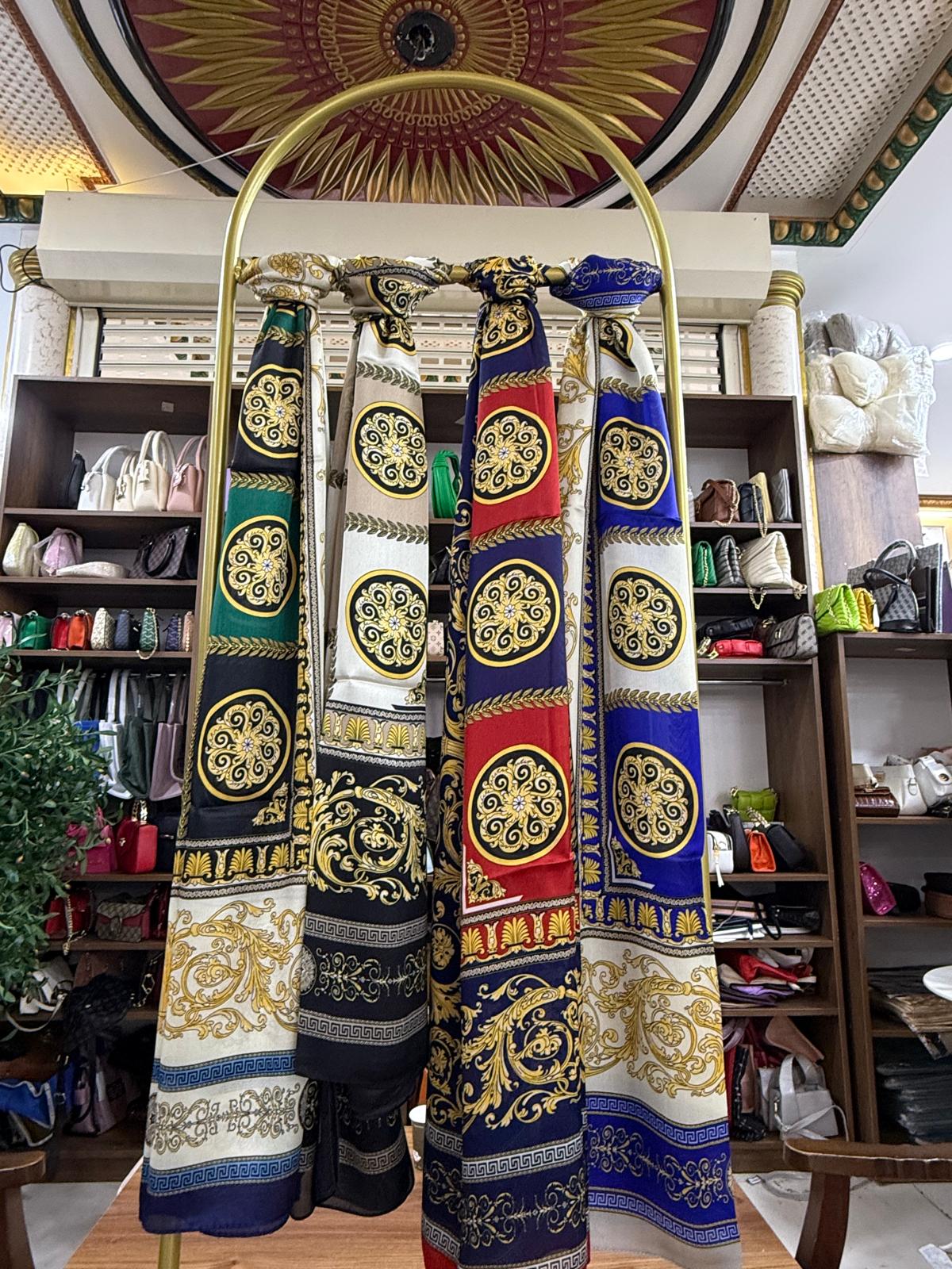 En Çok Satan 4'Lü VERSACE İthal Vual İpek Şal