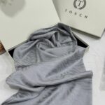 Zebra Desen Pamuk Jakar İpek Şal 23141 - A.Gri