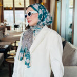 Etnik Etro Desen Pamuk Soft Şal 61534 - Yeşil