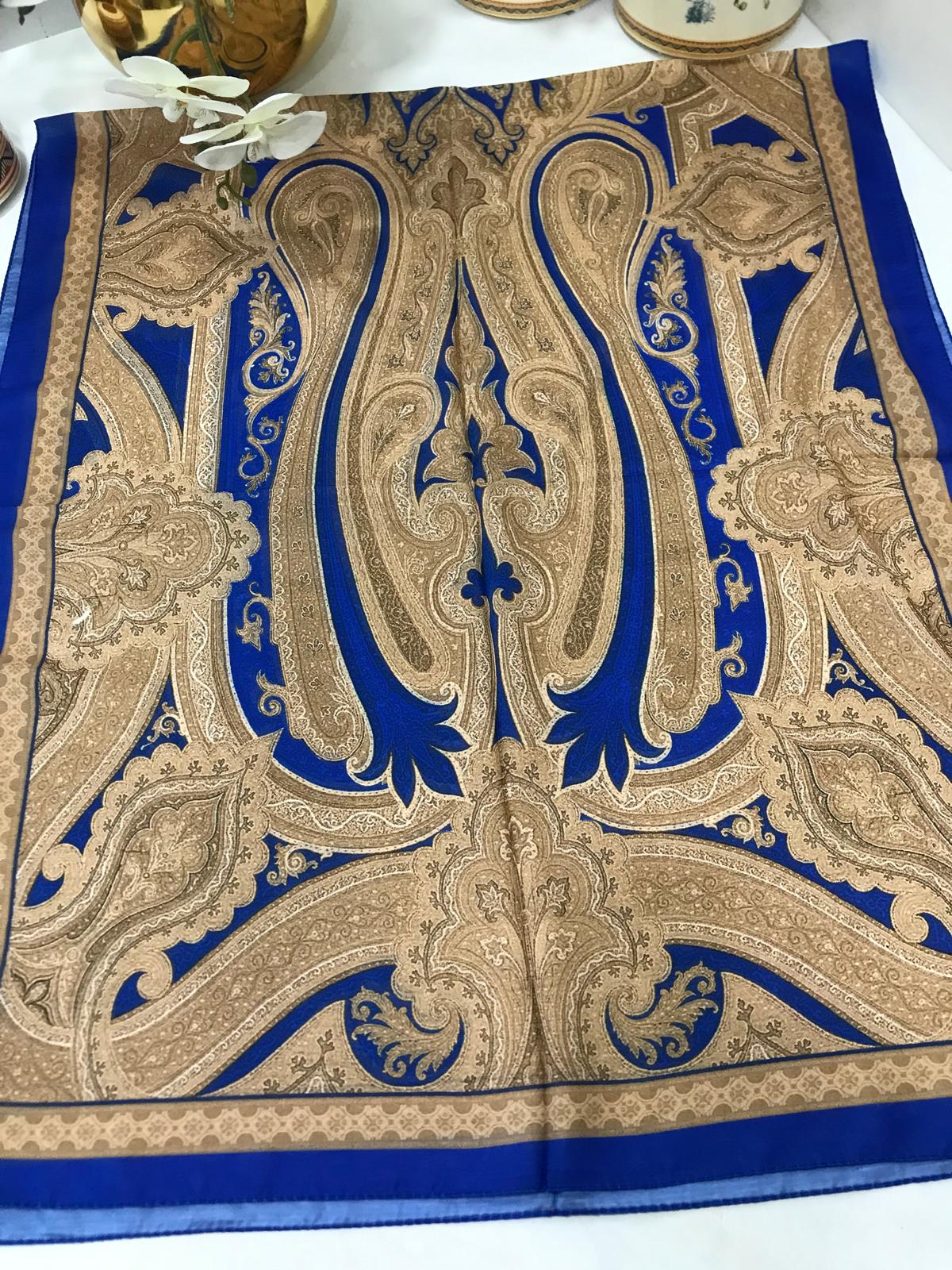 Etro Pamuk İpek Şal -987654 saks - Görsel 3