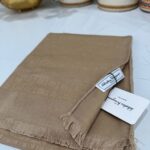 İTHAL A+ Salvatore Yün İpek Çift Taraflı Marka Şal 87452 - Camel