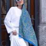 Etro Pamuk İpek Şal 52340 - İndigo