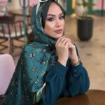 LV Desenli İthal Vual İpek- Koyu yeşil