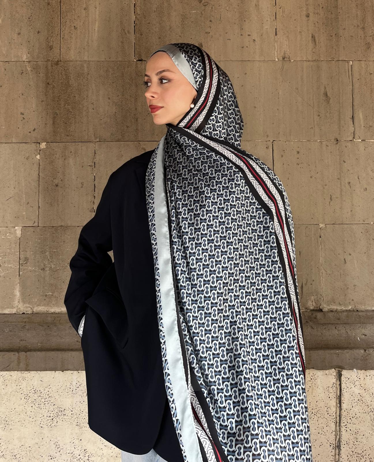 Burberry Çift Taraflı Vual İpek Şal - Mint - Görsel 3