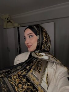 VERSACE İTHAL VUAL %100 İPEK ŞAL -78963 siyah/altın