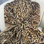 Kaplan Desen Pamuk Soft Şal-19911-Koyu Latte