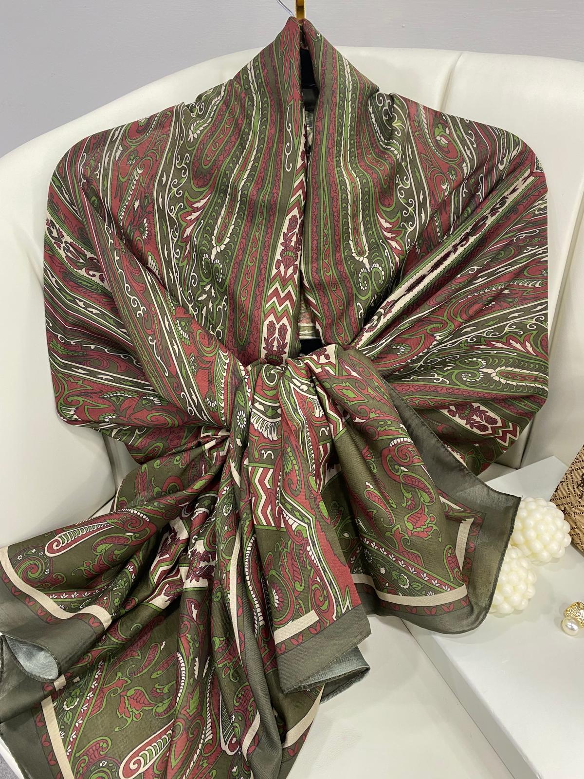 Etro Pamuk İpek Şal 52340 - Fıstık