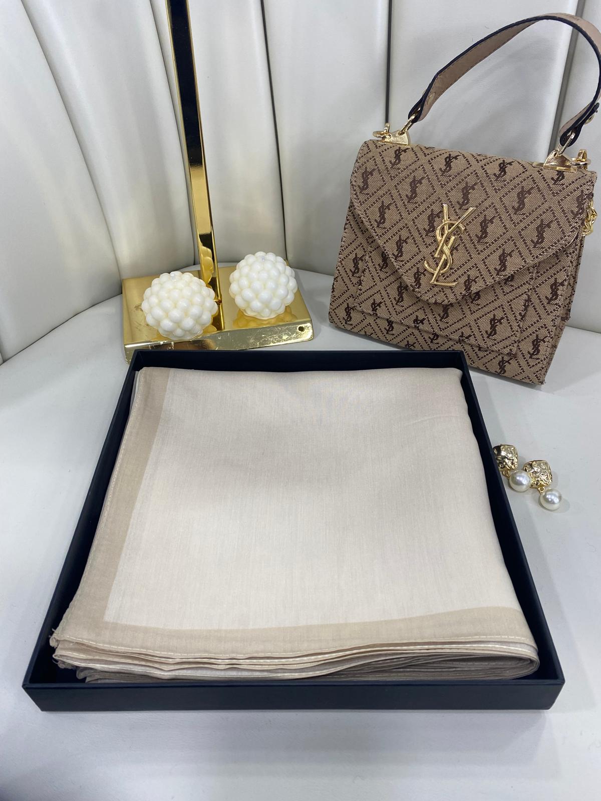 Modal Pamuk İpek Şal 55451 - Bej