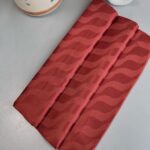 Su Yolu Pamuk Jakar Şal - Kiremit