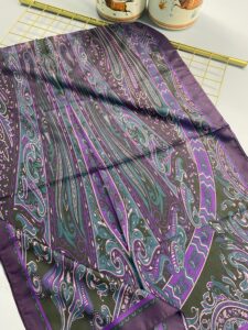 Etro Pamuk İpek Şal 52340 - Mürdüm