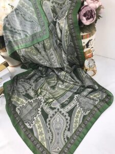 Etro Pamuk İpek Şal -987654 Yeşil