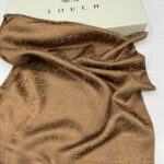 Guess Desen İpeksi Jakar Şal-75896-Açık kahve