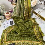 Fendi Çift Taraflı Vual İpek Şal 11143 - Lime