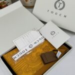 Touch İthal Etnik Desen Pamuk İpek Şal 63459- Hardal