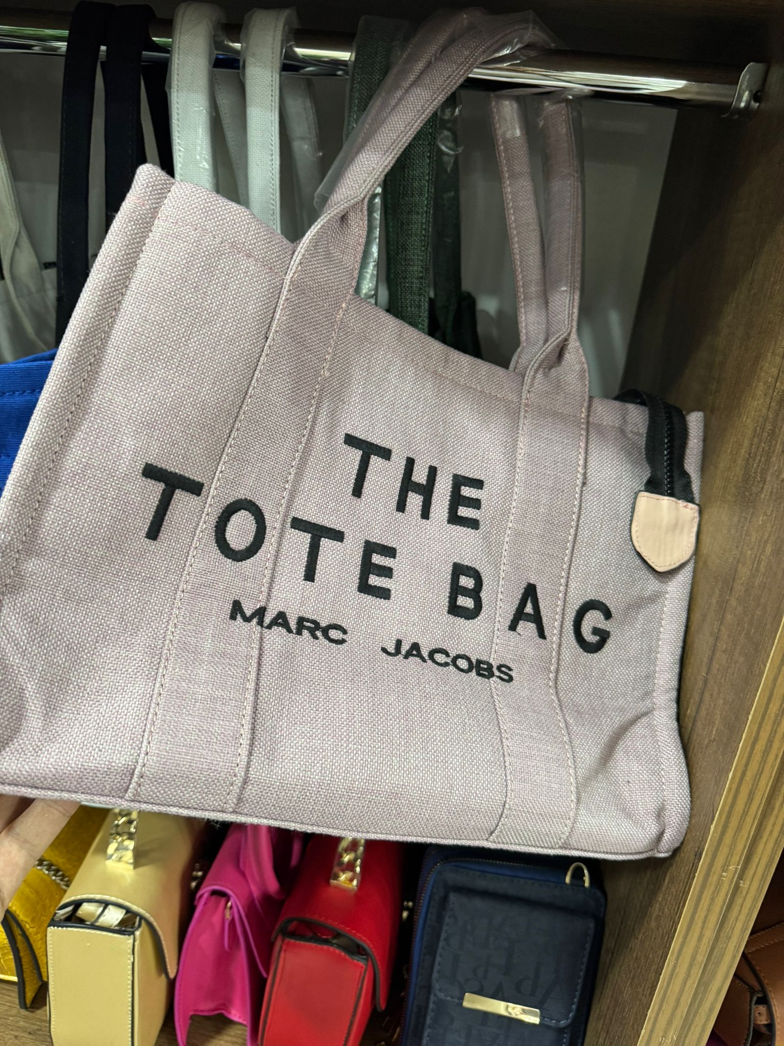 The Tote Bag İthal Timsah Derisi Çanta - Krem