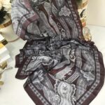 Etro Pamuk İpek Şal -987654 Bordo Füme