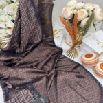 Fendi İthal Vual İpek Şal-Siyah