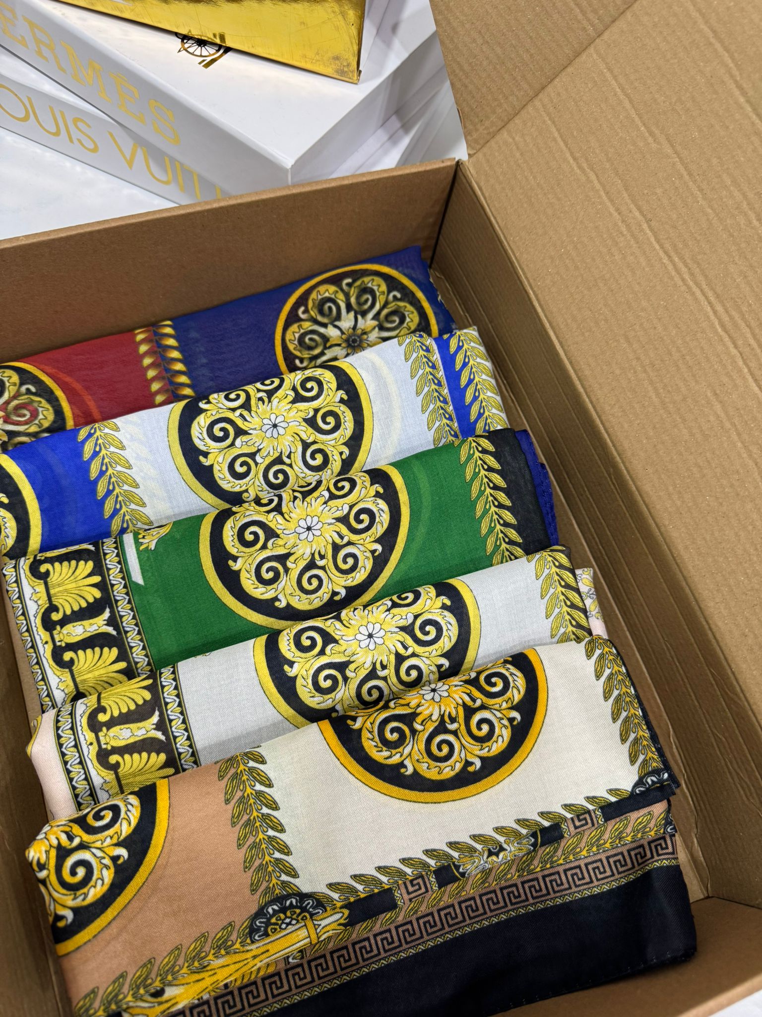 En Çok Satan 5'Li Set Versace Pamuk İpek Şal