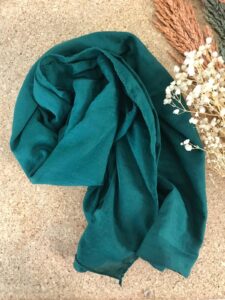 Oxygen His Serisi Pamuk Şal -  Koyu yeşil