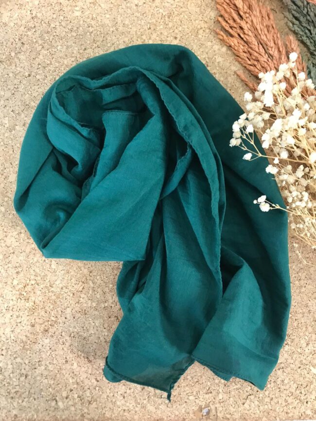 Oxygen His Serisi Pamuk Şal -  Koyu yeşil