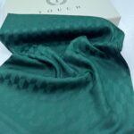 Qoza Desen İpeksi Jakar Şal - Yeşil