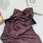 Zebra Desen Pamuk Jakar İpek Şal 23141 - Acı Kahve