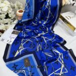 Lv Çift Taraflı İthal Vual İpel Şal 85631 - Saks