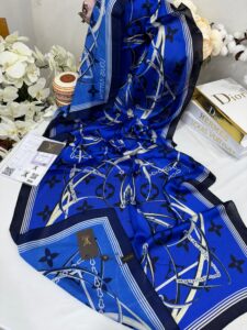 Lv Çift Taraflı İthal Vual İpel Şal 85631 - Saks