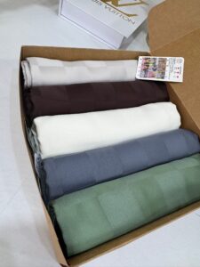 Çok İstenen 5'Li Dama Desen Pamuk Jakar Şal