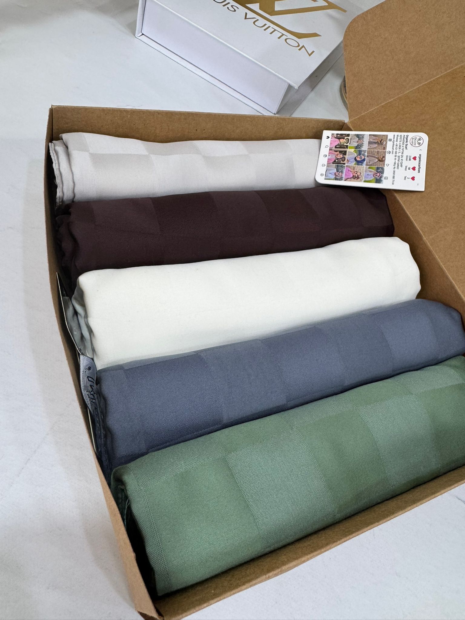 Çok İstenen 5'Li Dama Desen Pamuk Jakar Şal