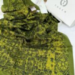 Touch İthal Etnik Desen Pamuk İpek Şal 63457 - Fıstık Yeşili