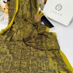 Touch İthal Etnik Desen Pamuk İpek Şal 63457 - Fiskal Yeşil