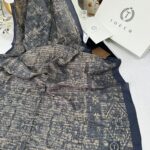 Touch İthal Etnik Desen Pamuk İpek Şal 63457 - Siyah Latte