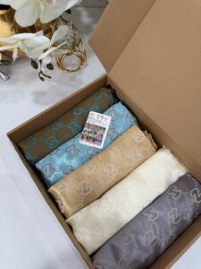 En Çok Satan 5 'Li Çift Taraflı Jakar İpek Şal