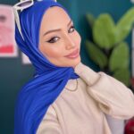 Organic Scarfs Tesettür Penye Şal Hijap Modeli - Saks