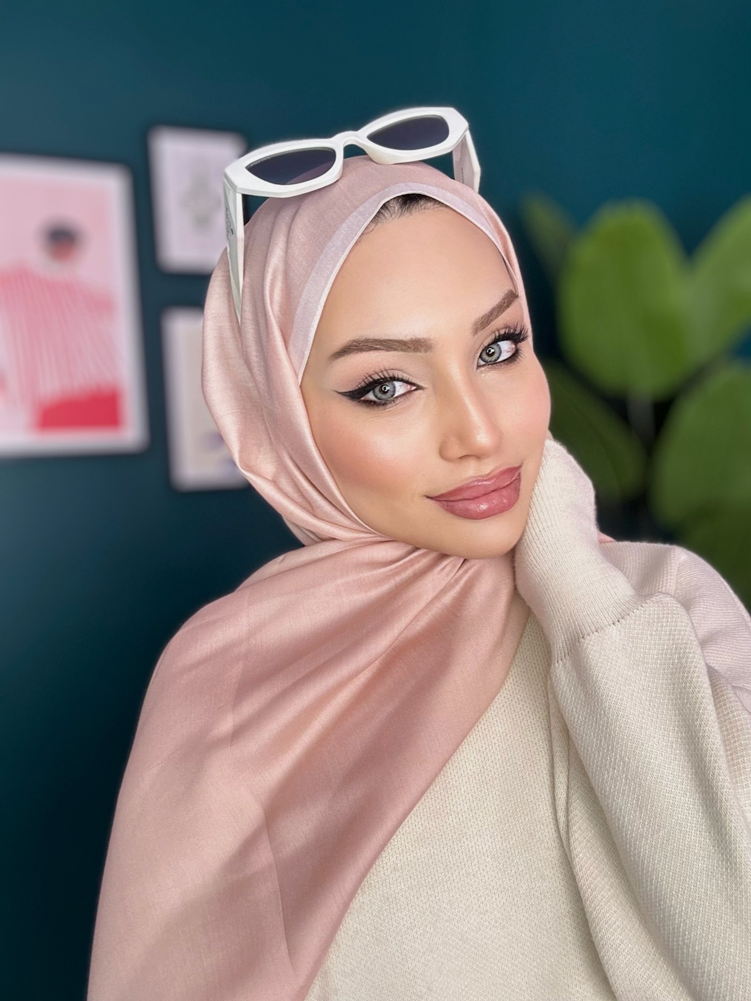 Modal Pamuk İpek Şal 55451 - Pudra