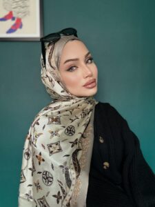 LV Desenli İthal Vual İpek-  Vizon