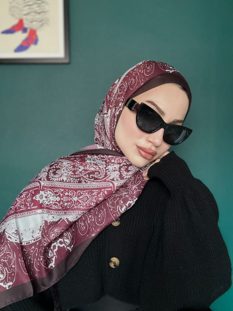 Etro Desen Pamuk İpek Şal 49733 - Bordo