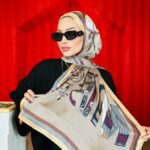 Hermes  İthal Çifttaraflı Vual İpek şal-19050 Vizon