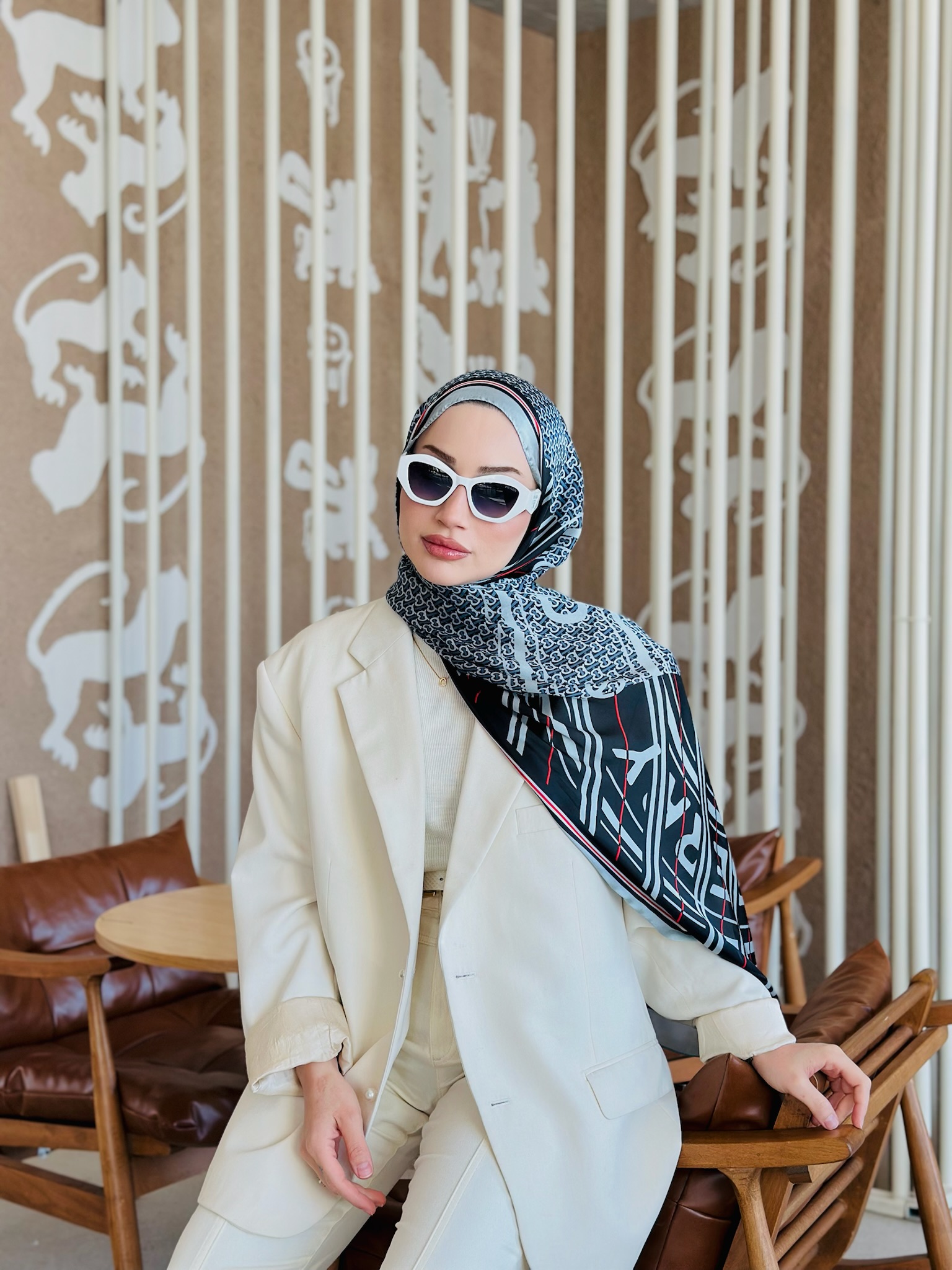 Burberry Çift Taraflı İthal Vual İpel Şal 78631 -  Petrol - Siyah