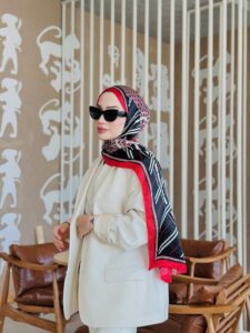 Burberry Çift Taraflı İthal Vual İpel Şal 78631 -  Bordo -Siyah