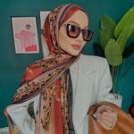 Etnik Desen Pamuk Soft Şal 83924 - Turuncu