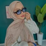 F Desenli İpek Kaşmir Çift Taraflı Şal 78001 -  Bej-Pudrax